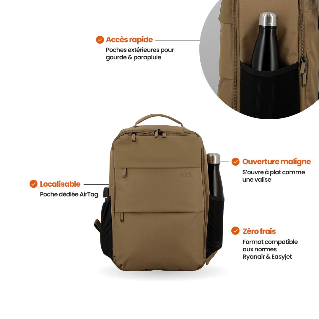 Sac à dos de voyage 40x25x20 cm - Dunaa Jump | Compatible Ryanair - Image 24