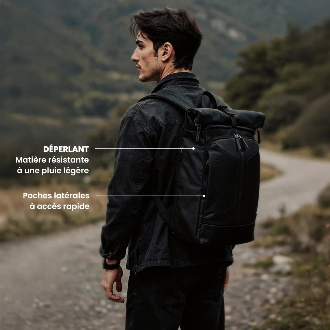 Sac à dos Rolltop - Obsidian Jump | Extensible - Image 3