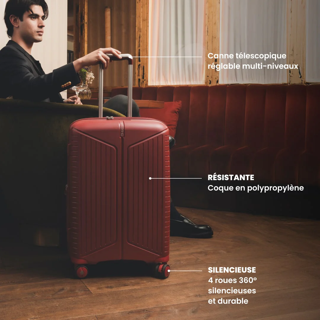 Valise cabine + 55x40 cm - Evaé Jump | Extensible +20 % - Image 4