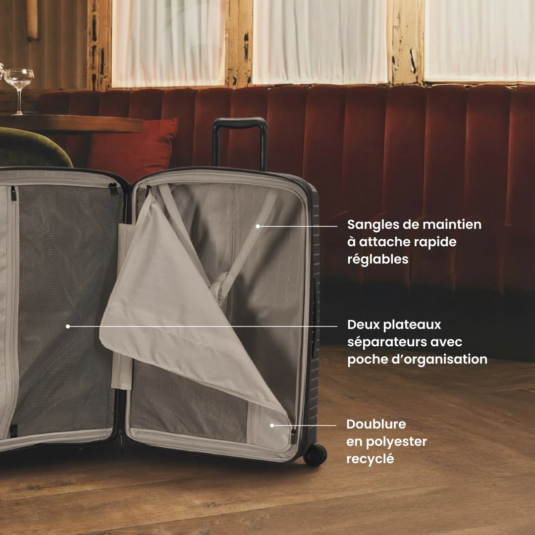 Valise cabine + 55x40 cm - Evaé Jump | Extensible +20 % - Image 5