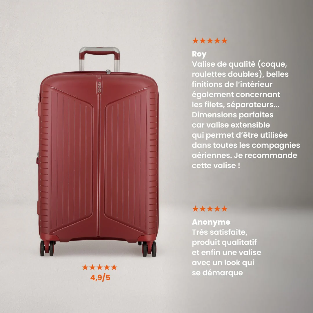 Valise cabine + 55x40 cm - Evaé Jump | Extensible +20 % - Image 6