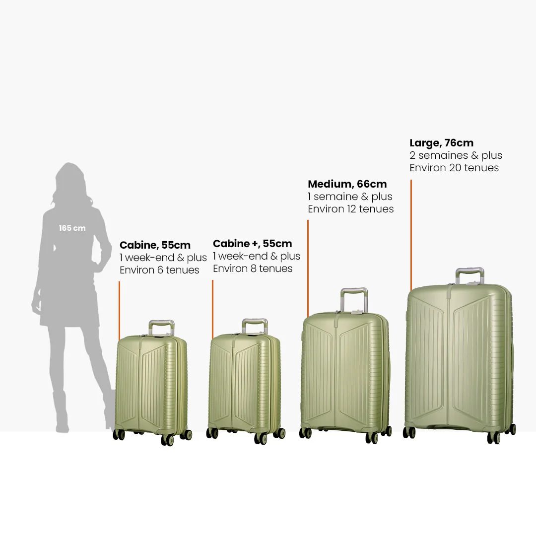 Valise cabine + 55x40 cm - Evaé Jump | Extensible +20 % - Image 77