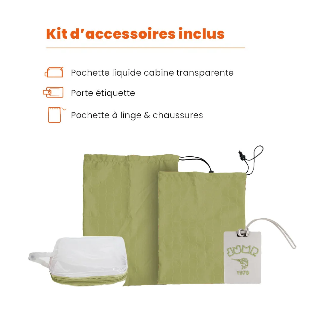 Valise cabine + 55x40 cm - Evaé Jump | Extensible +20 % - Image 7