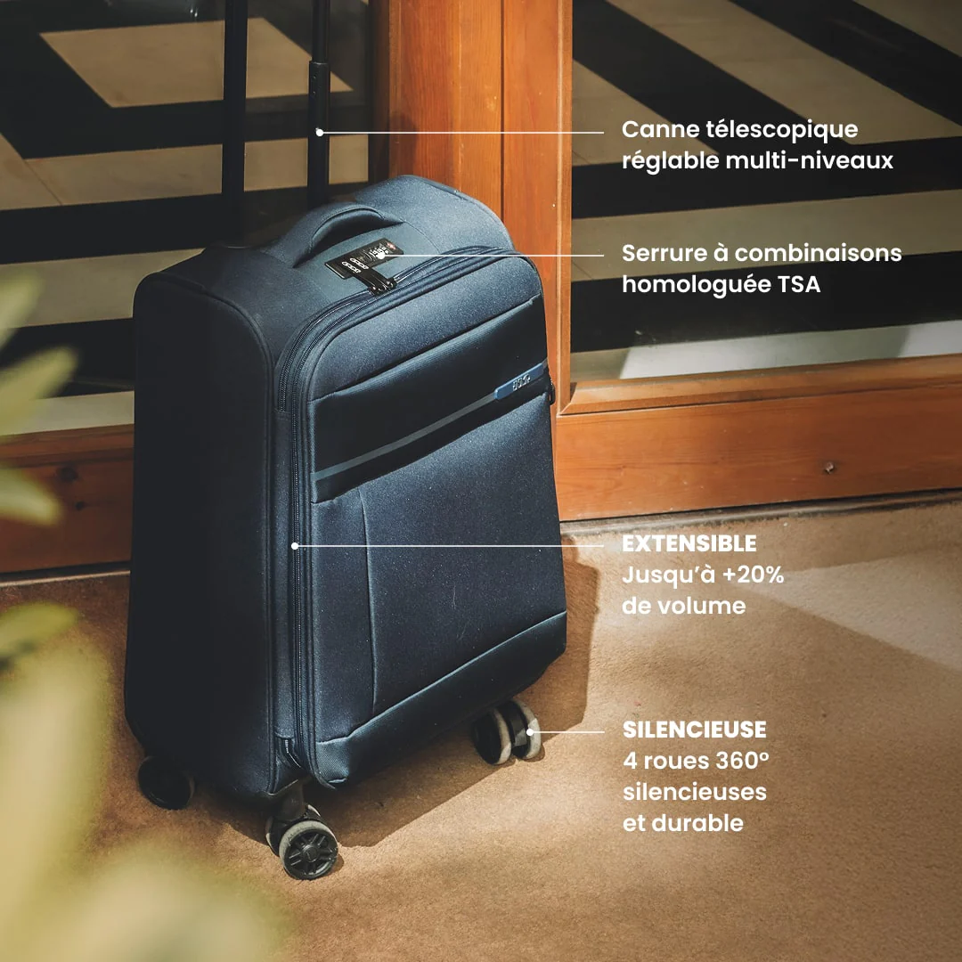 Valise médium 67 cm - Monthélys Jump | Organisation simplifiée - Image 5