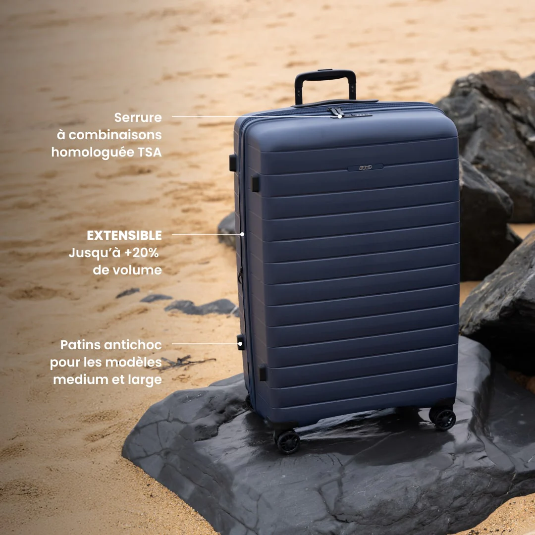 Valise médium 68 cm - Striper Jump | Organisation intuitive - Image 4